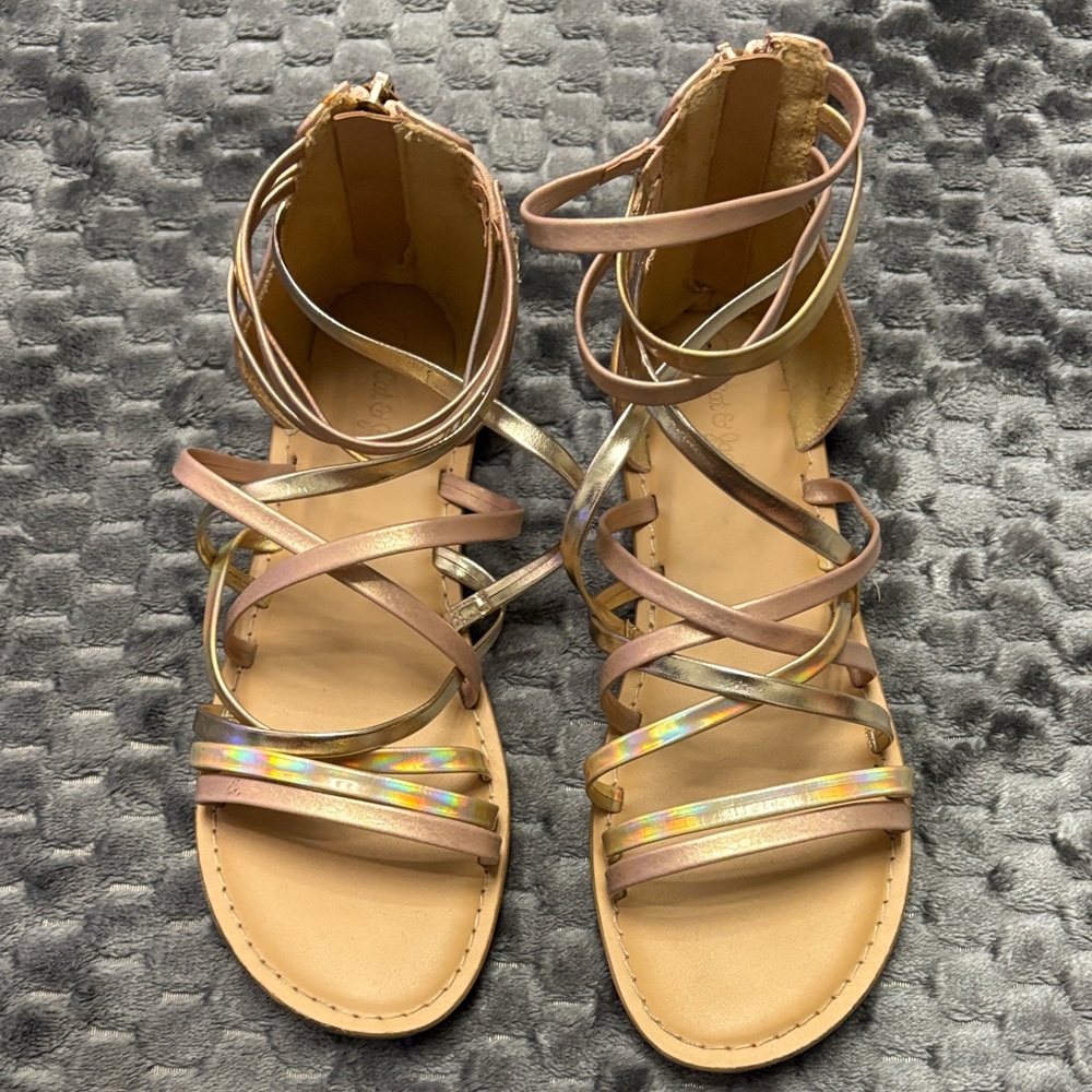 Cat & Jack Women's Multicolor Strappy Sandals